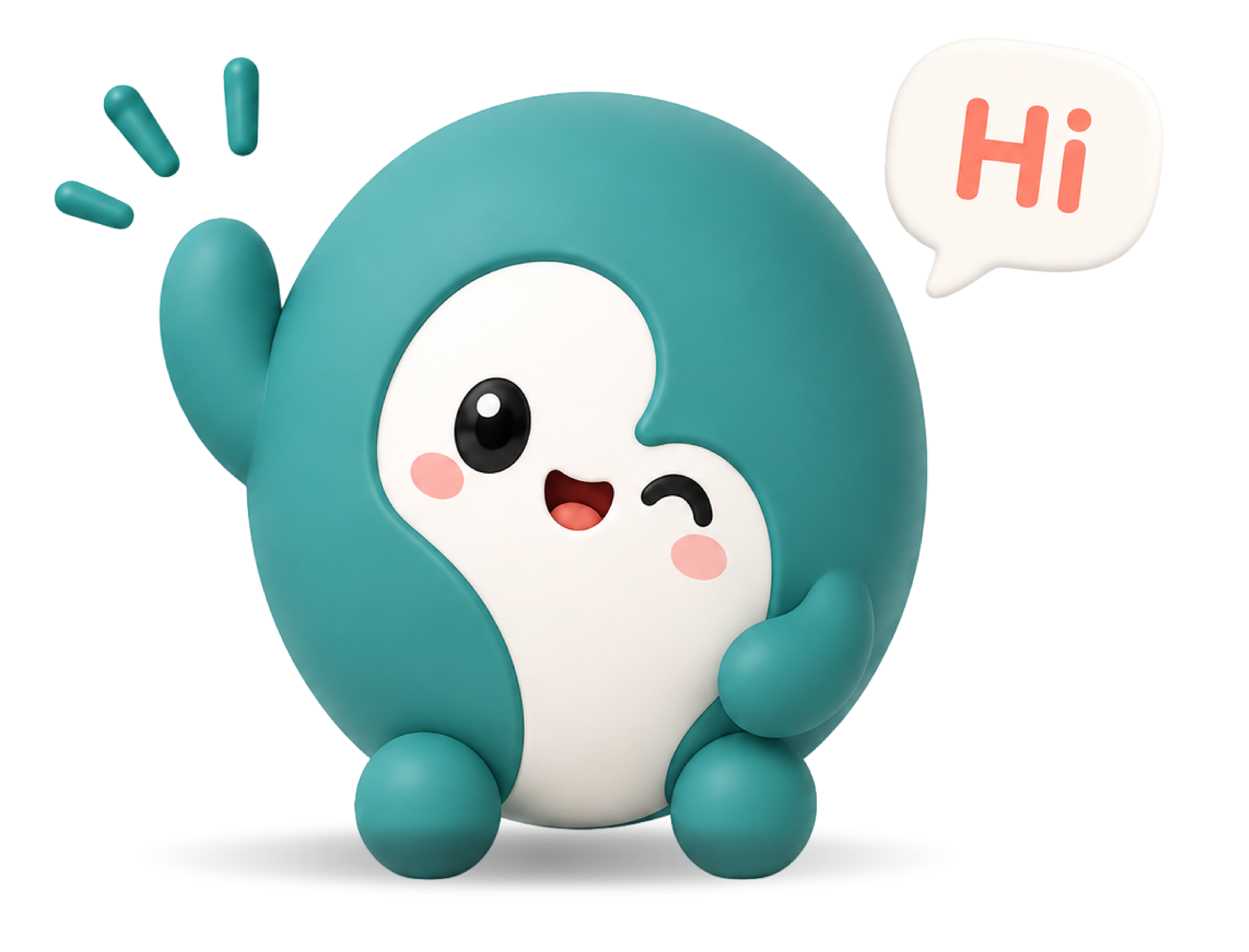 The HUGGED mascot greeting parents